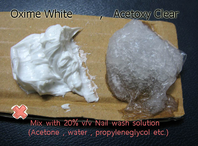fail_to_mix_silicone_caulk_acetoxy_oxime_with20p_nail_wash_solution